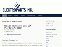 Tablet Screenshot of electropartsinc.com